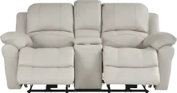 power reclining console loveseat