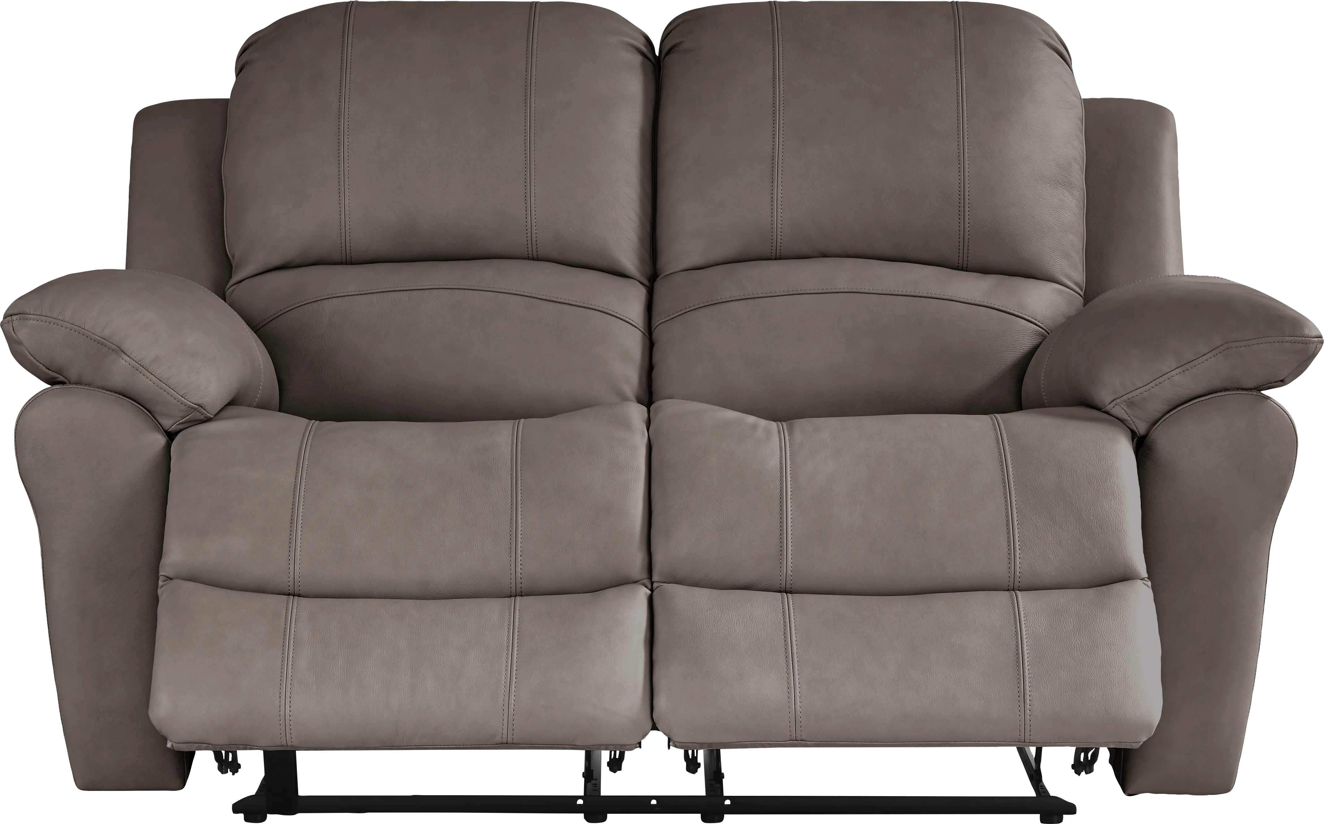 Vercelli Way Gray Leather 5 Pc Reclining Living Room - Thumbnail - Image 5