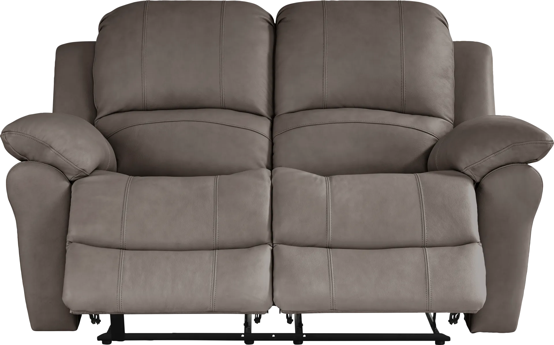 Vercelli Way Gray Leather 5 Pc Reclining Living Room - Image 5