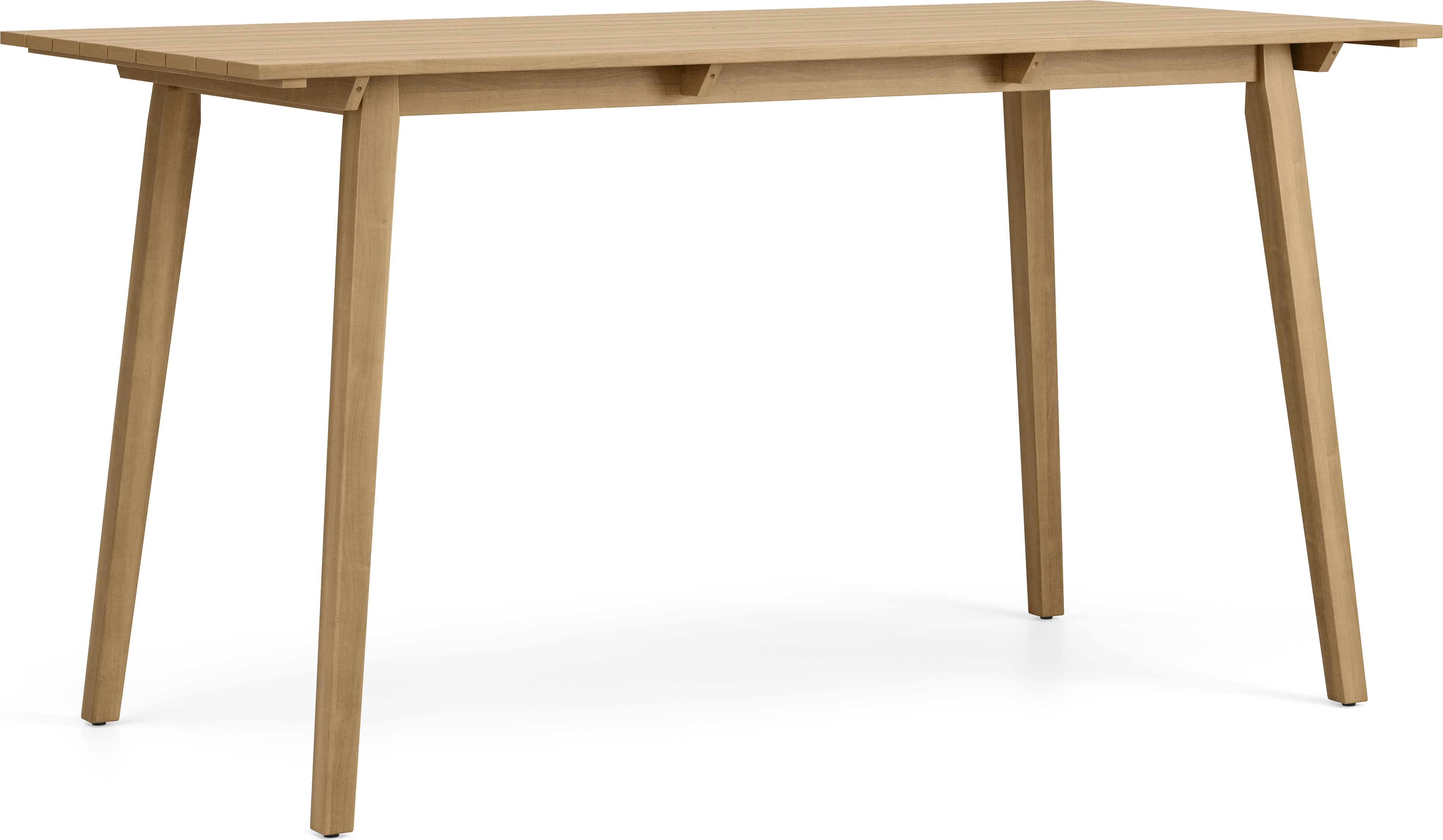 Tessere Natural 7 Pc Bar Height Outdoor Dining Set with Gray Barstools - Thumbnail - Image 2
