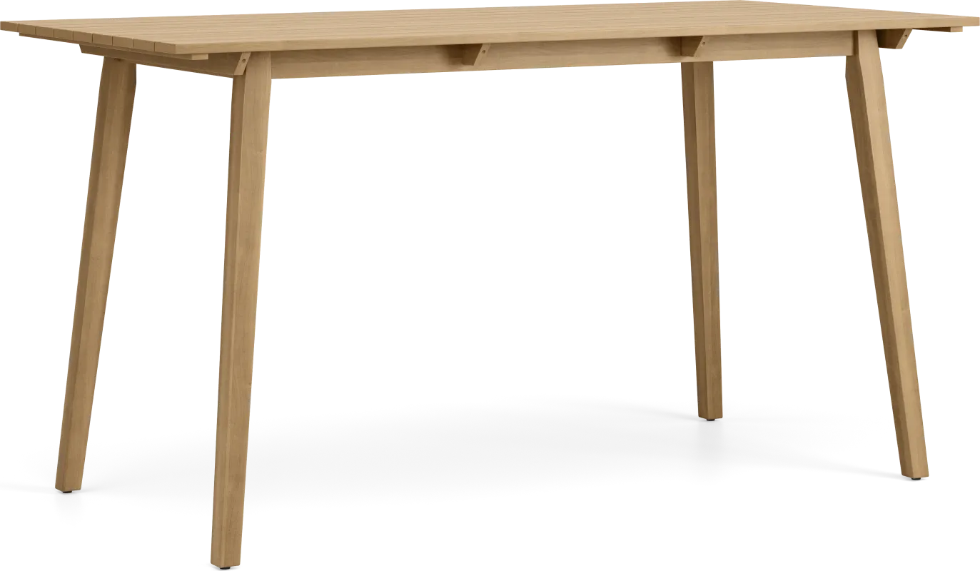 Tessere Natural Rectangle Outdoor Bar Table