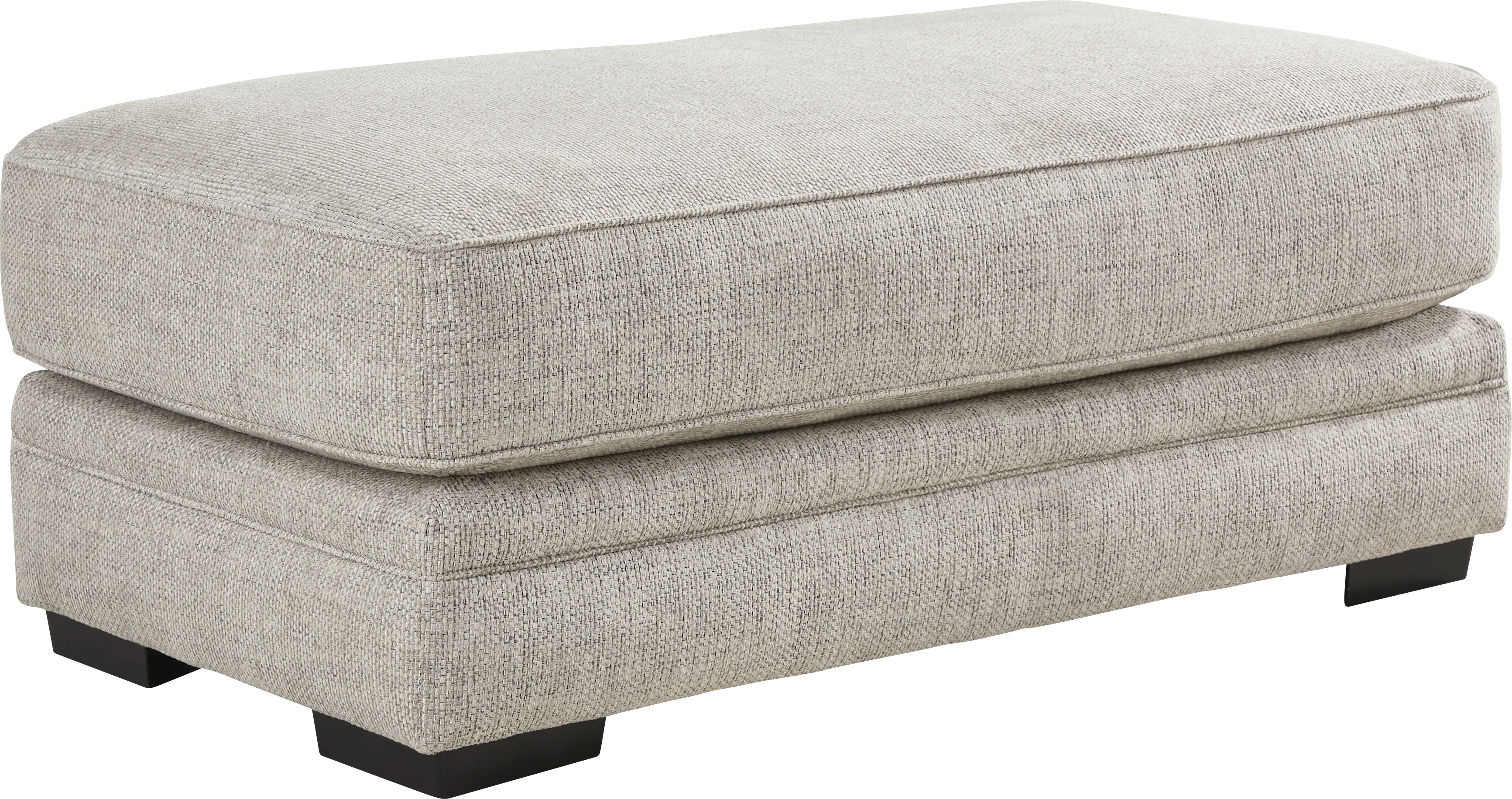 Morgan Falls Gray Ottoman - Thumbnail - Image 1