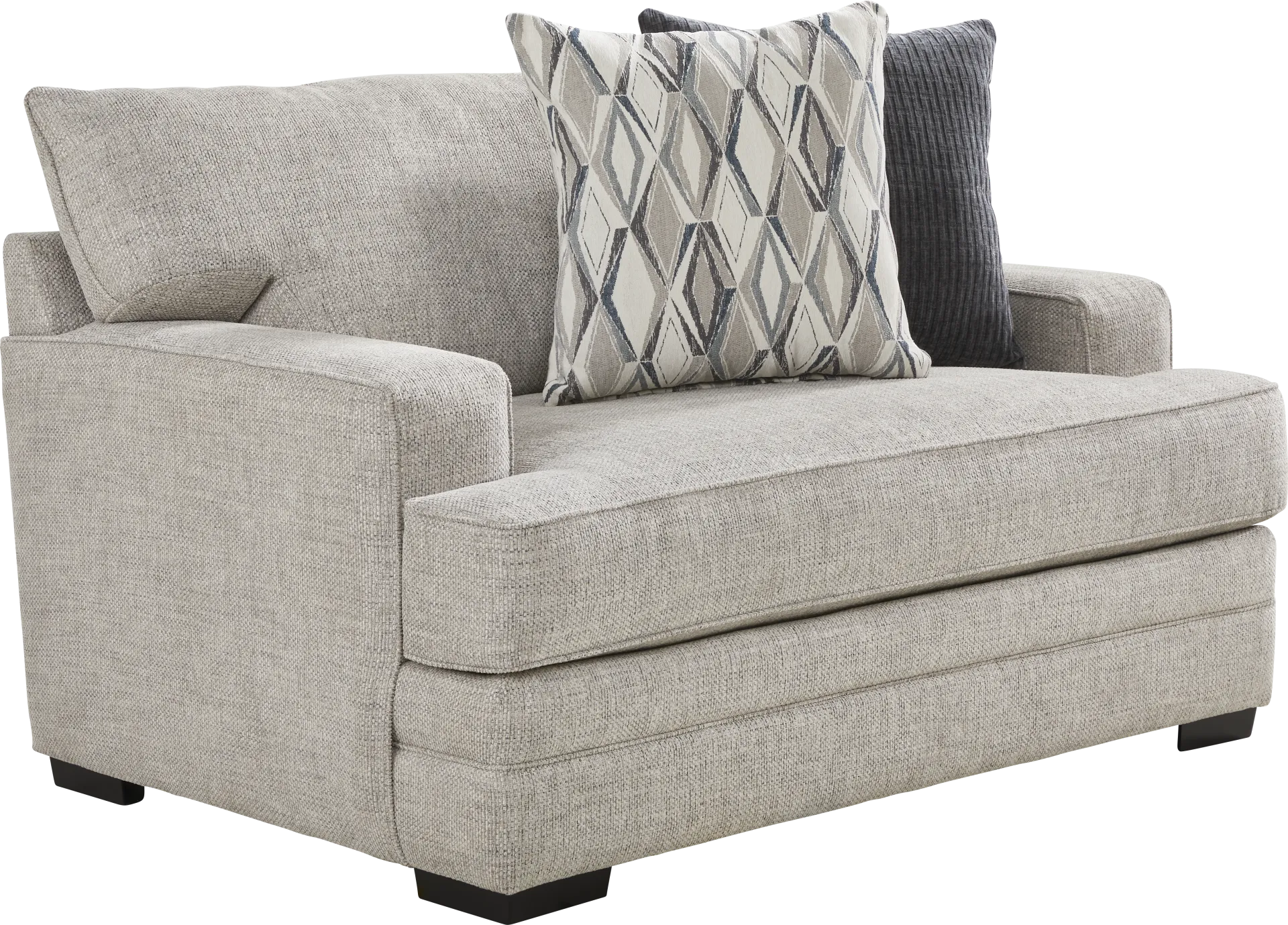Morgan Falls Gray Chenille Fabric Chair | Rooms to Go