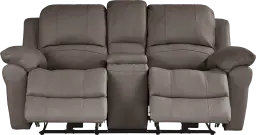 power reclining console loveseat