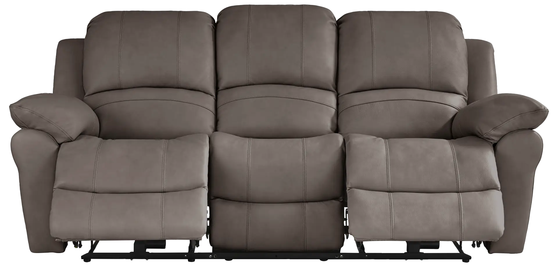 gray reclining sofa