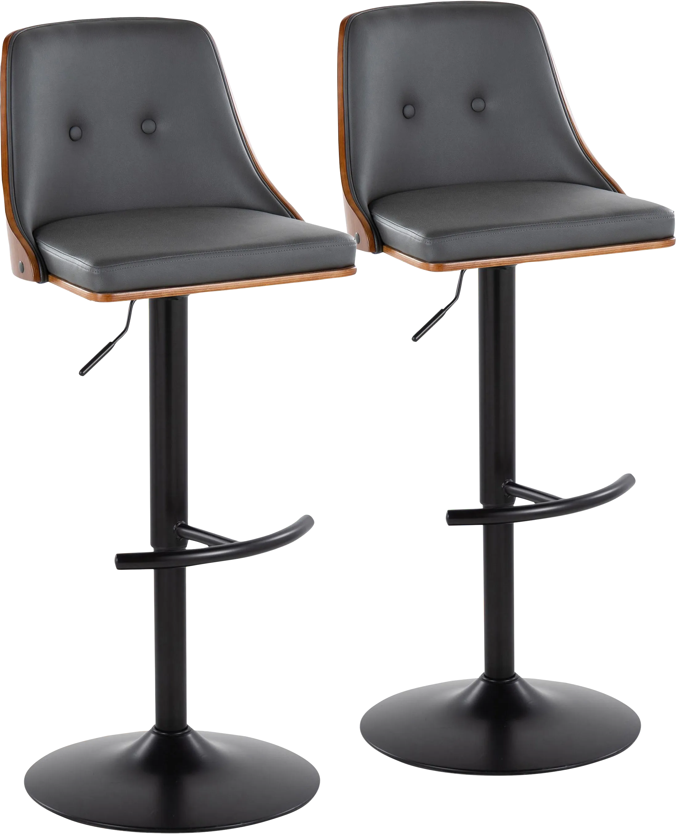 Wyndtop Gray Adjustable Barstool, Set of 2 - Thumbnail - Image 1