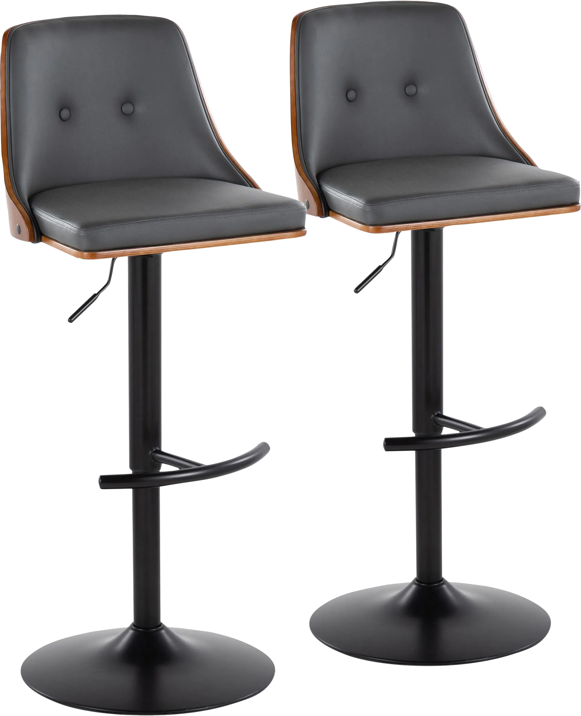 Wyndtop Gray Adjustable Barstool, Set of 2 - Image 1
