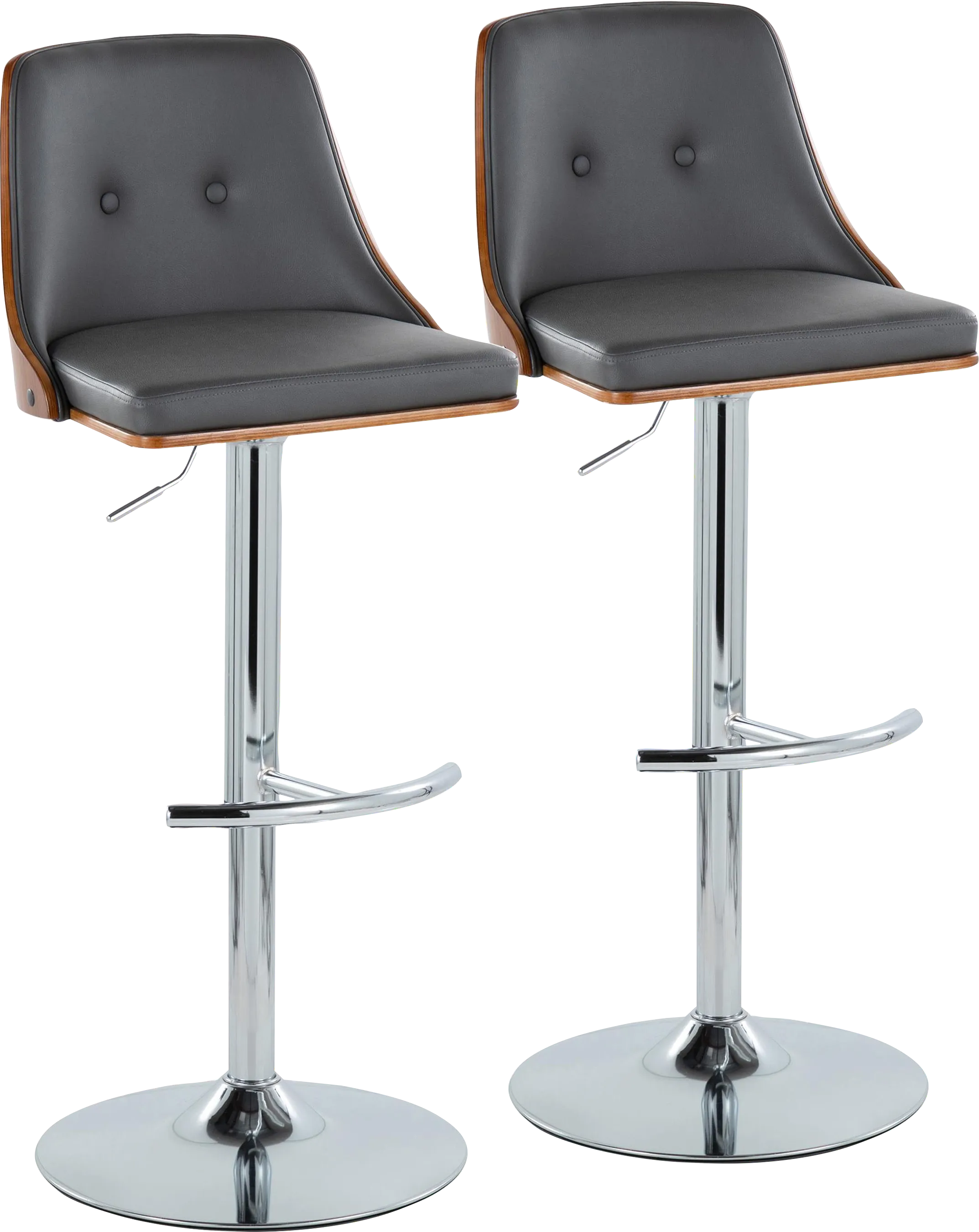 Wyndtop III Gray Adjustable Barstool, Set of 2 - Thumbnail - Image 1