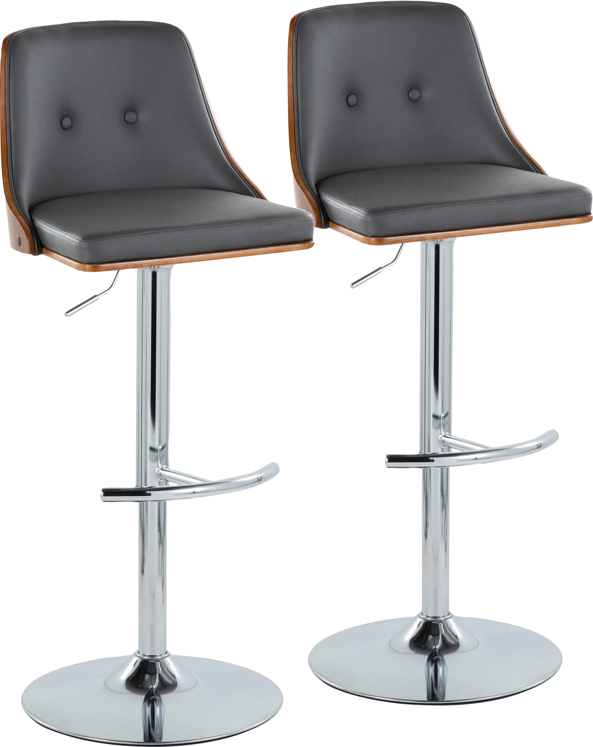 Wyndtop III Gray Adjustable Barstool, Set of 2 - Image 1