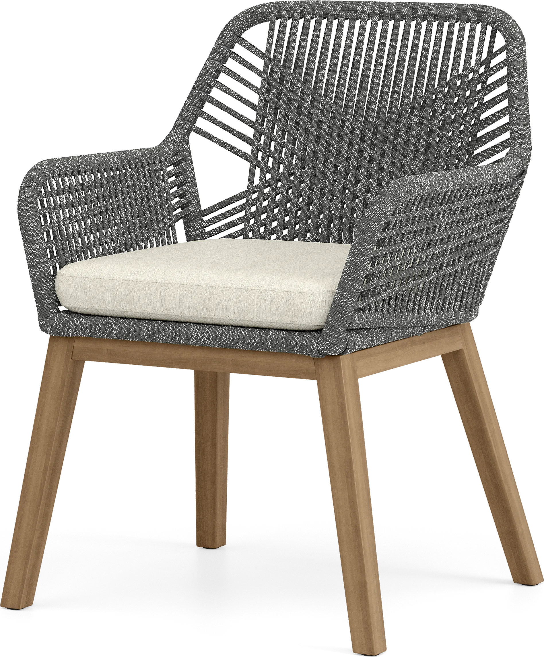 Tessere Gray Outdoor Arm Chair - Image 2