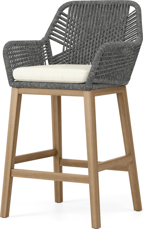 Tessere Gray Outdoor Barstool