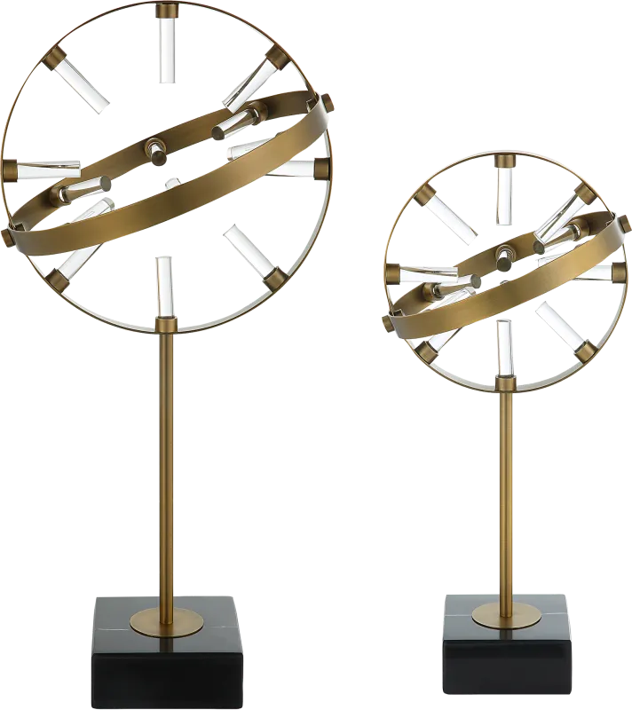 Camrin Brass Sculptures, Set of 2