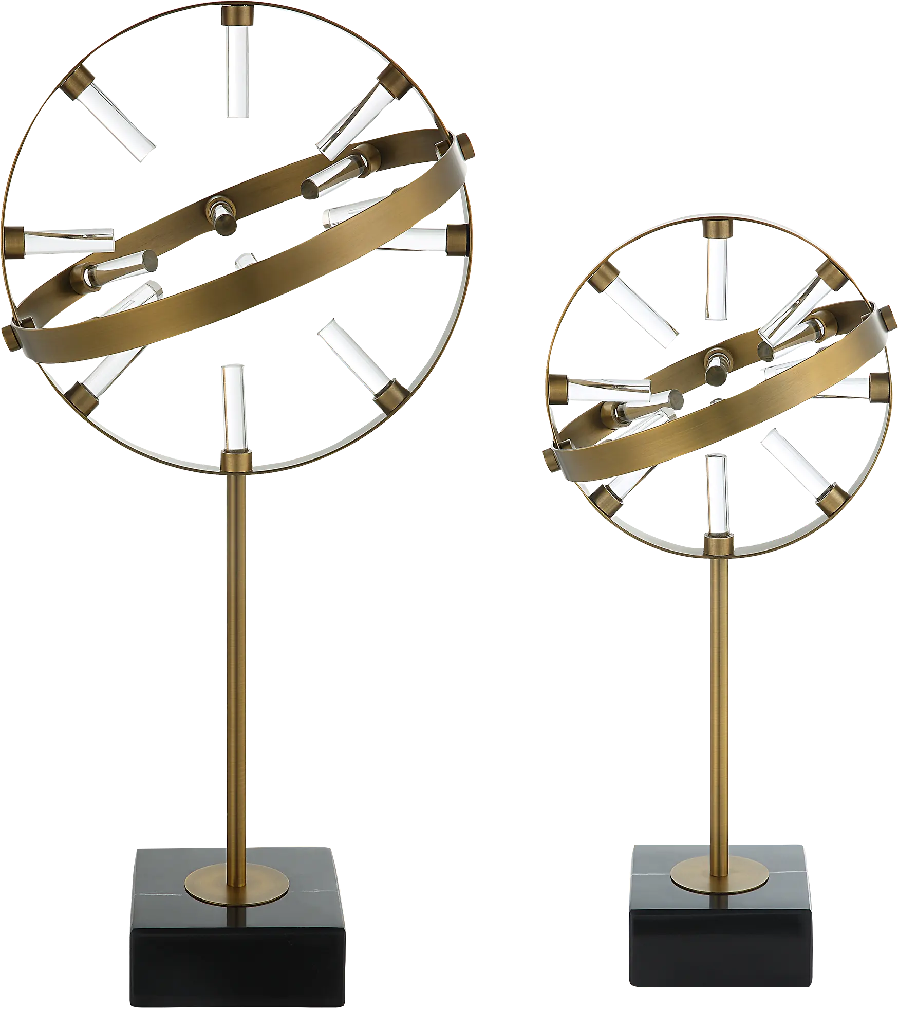 Camrin Brass Sculptures, Set of 2