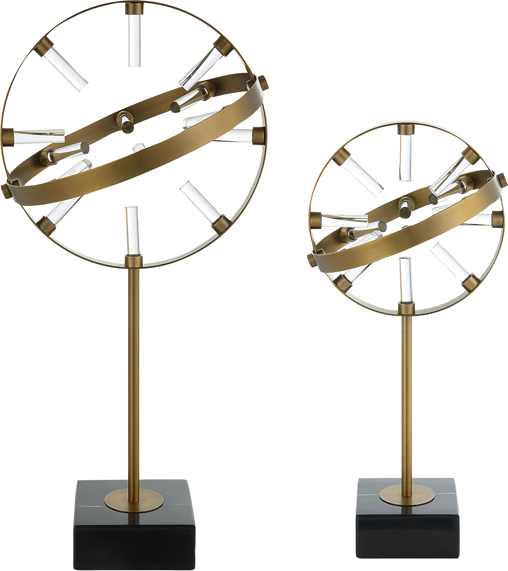 Camrin Brass Sculptures, Set of 2 - Image 1