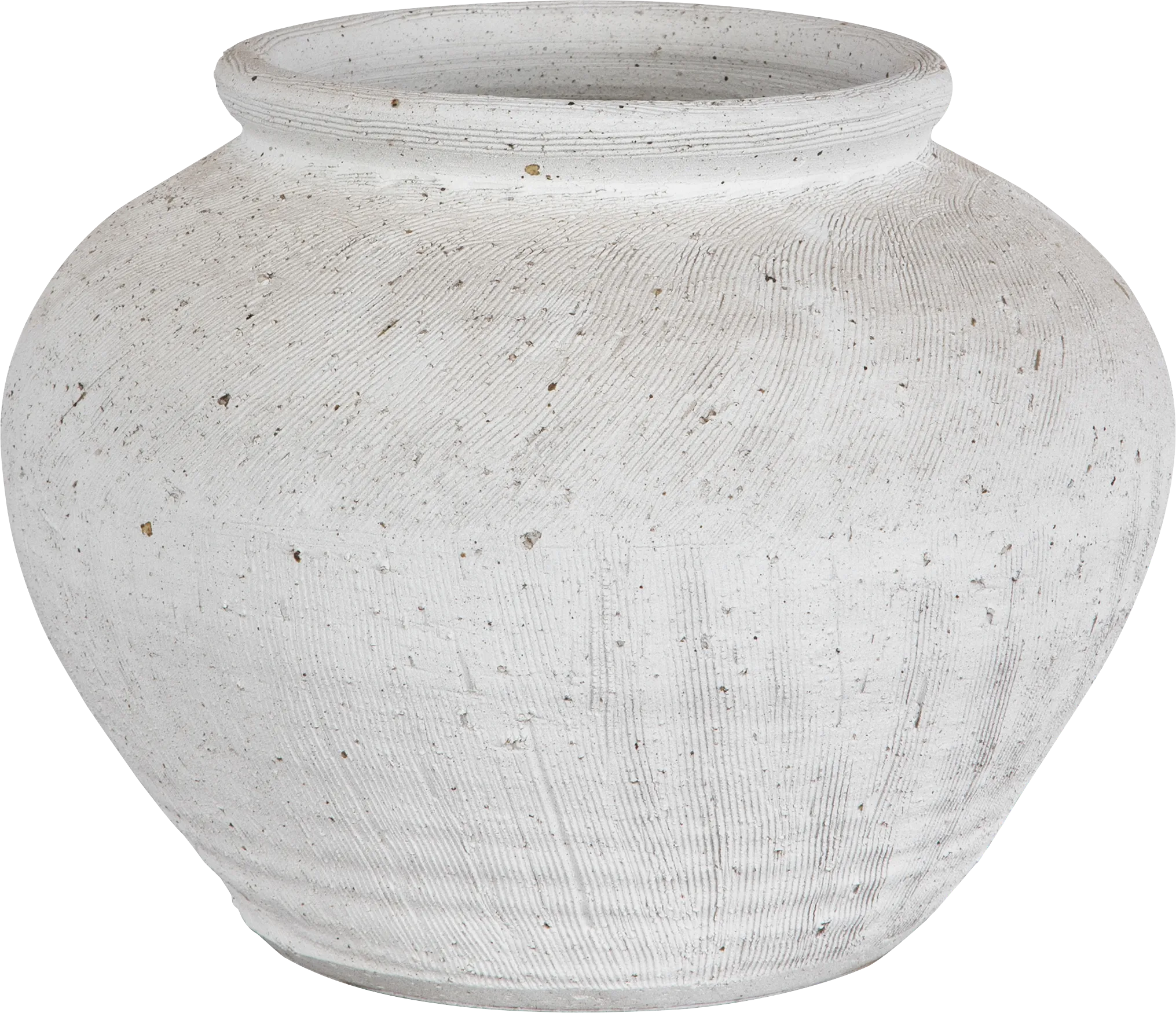 Galvan White Round Vase - Thumbnail - Image 1