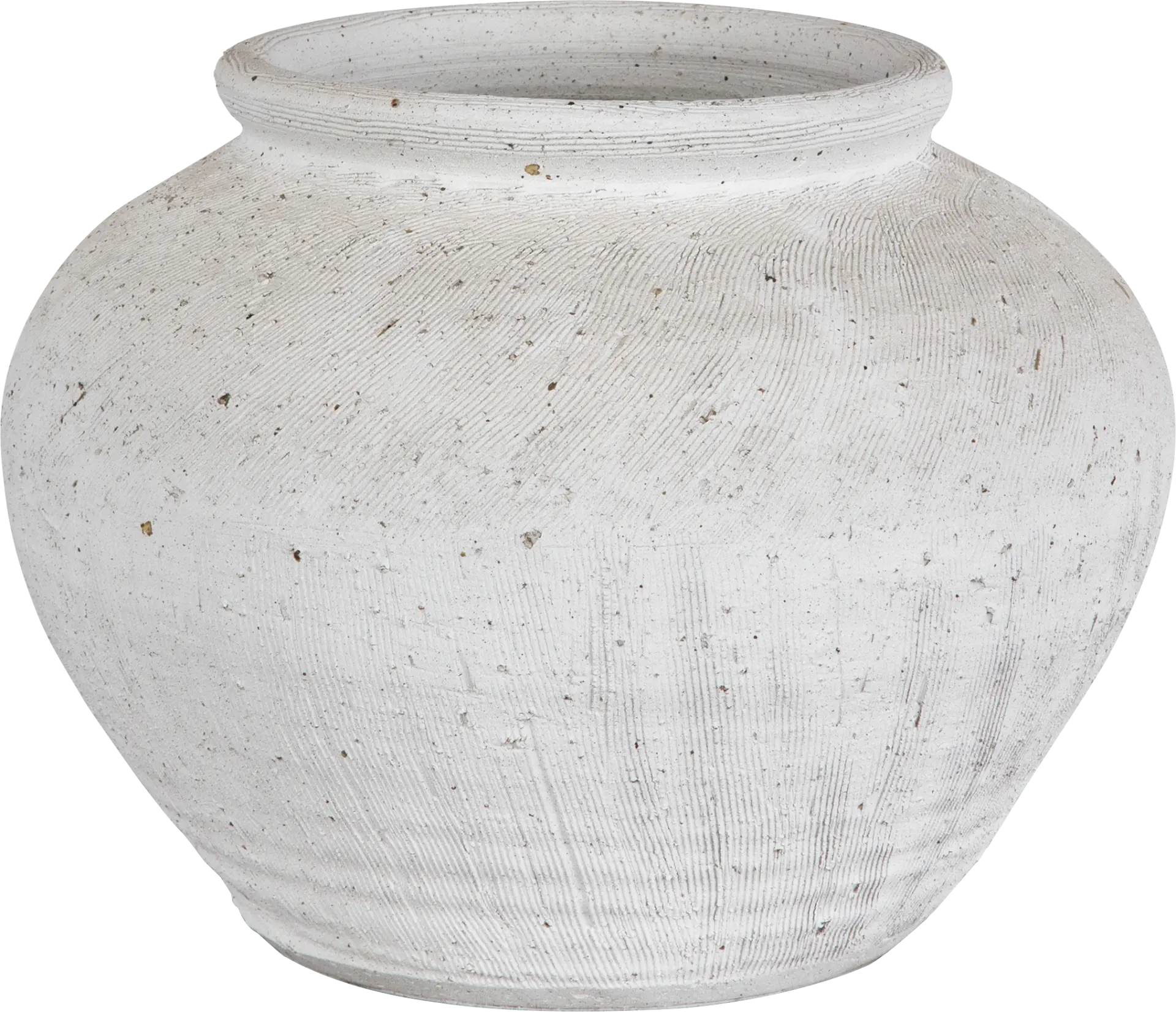 Galvan White Round Vase