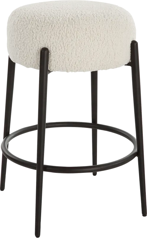Enzian White Counter Height Stool