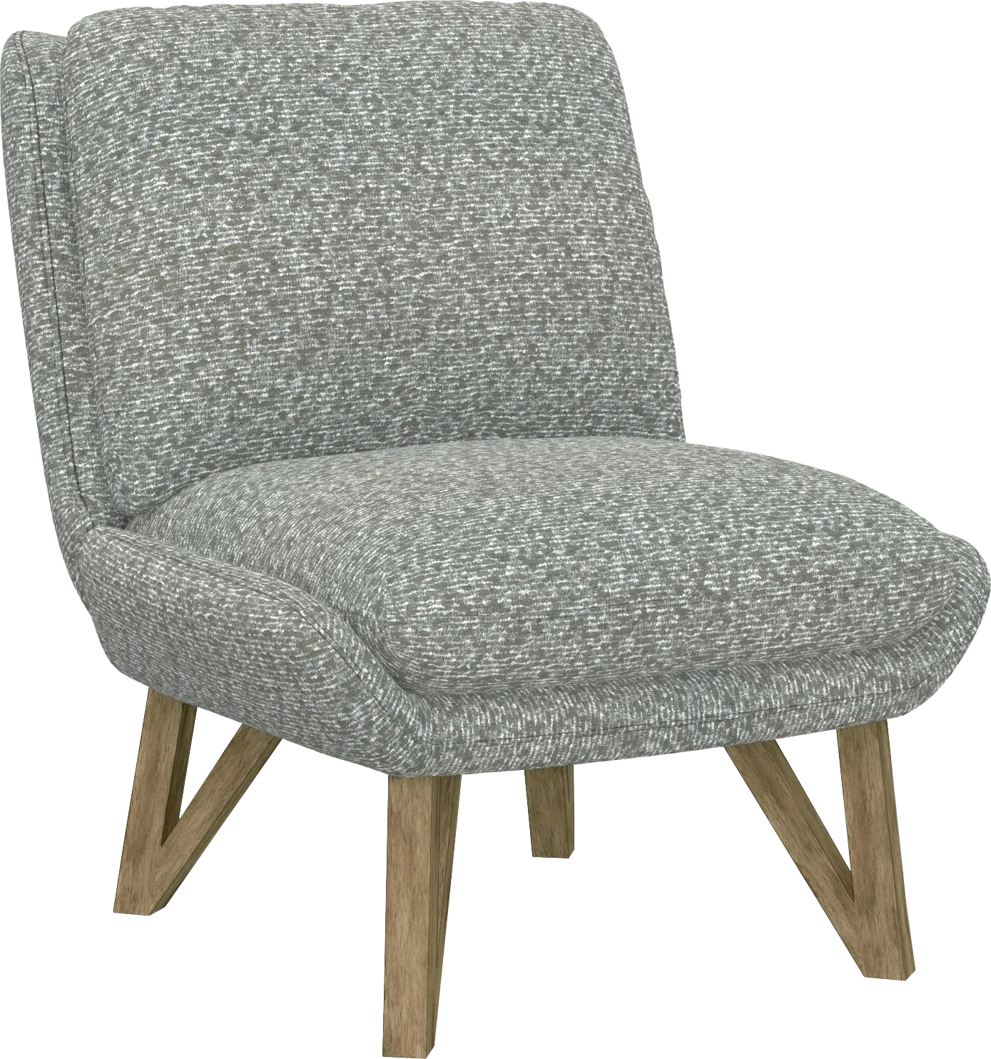 Talwrn Gray Armless Accent Chair - Thumbnail - Image 1