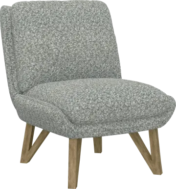 Talwrn Gray Armless Accent Chair