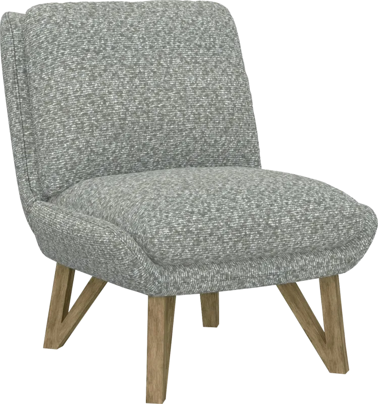 Talwrn Gray Armless Accent Chair