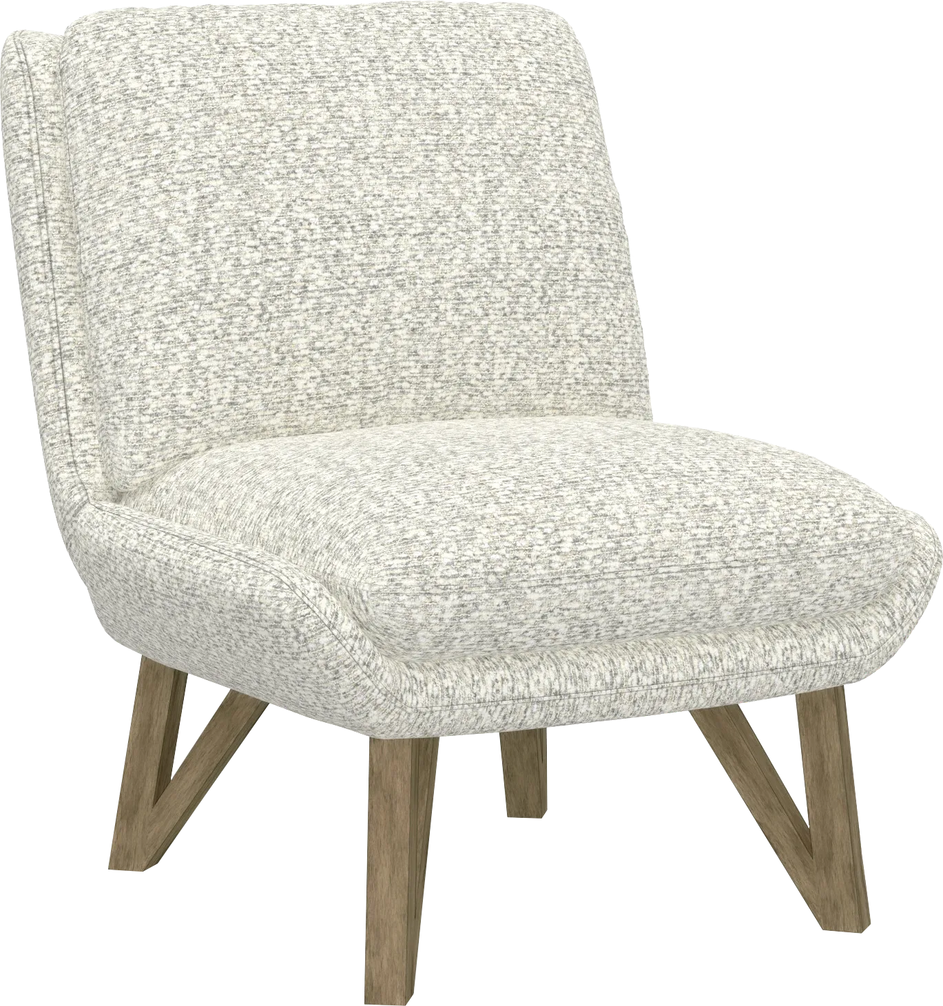 Talwrn Dark Gray Armless Accent Chair - Image 1