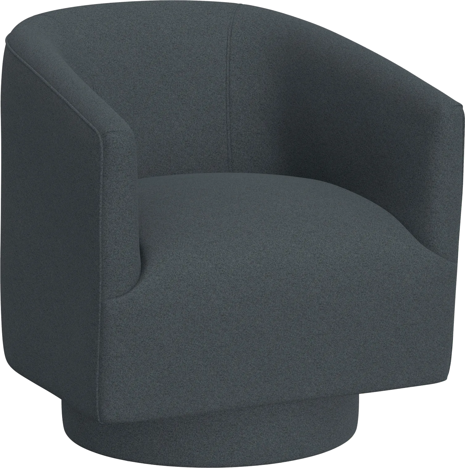 Lukirks Blue Swivel Accent Chair - Image 1