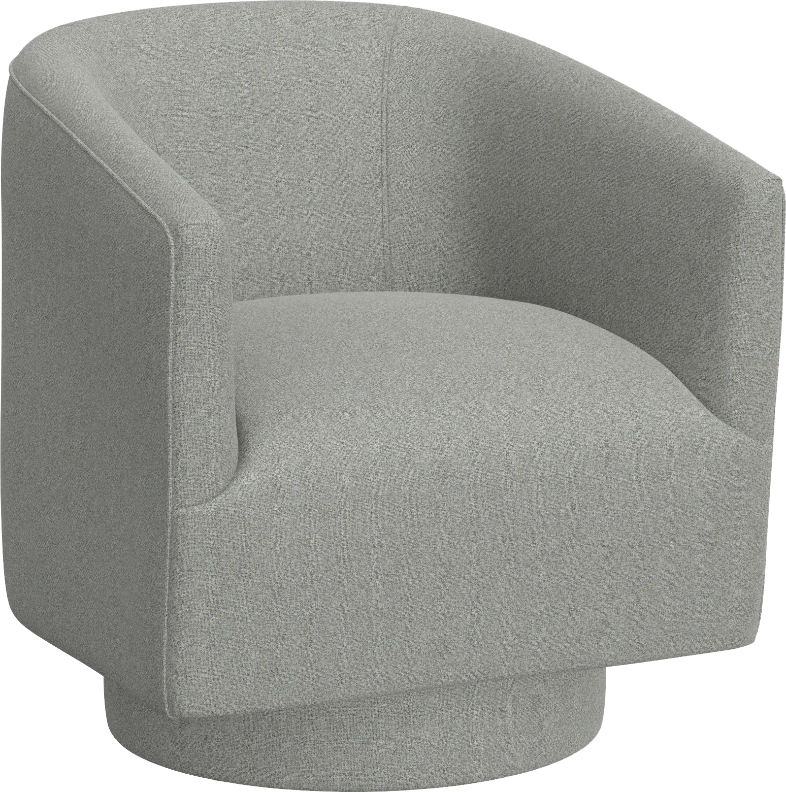 Lukirks Gray Swivel Accent Chair - Thumbnail - Image 1