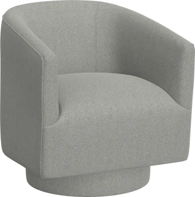 Lukirks Gray Swivel Accent Chair