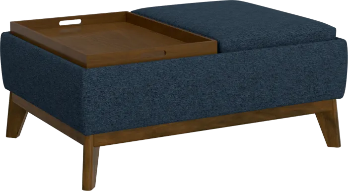 Laffitte Blue Ottoman