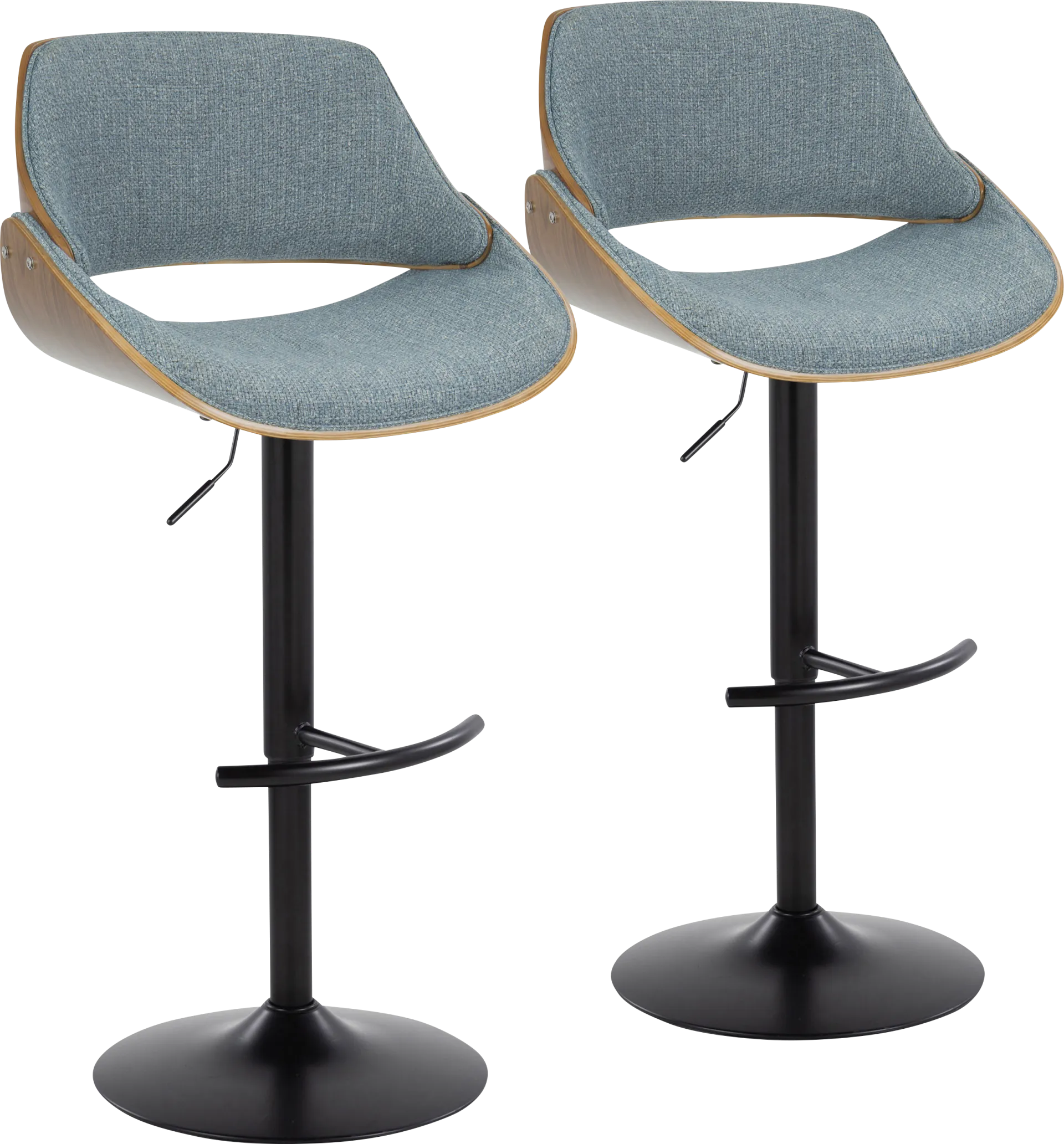 Torlina III Blue Adjustable Barstool, Set of 2 - Image 1