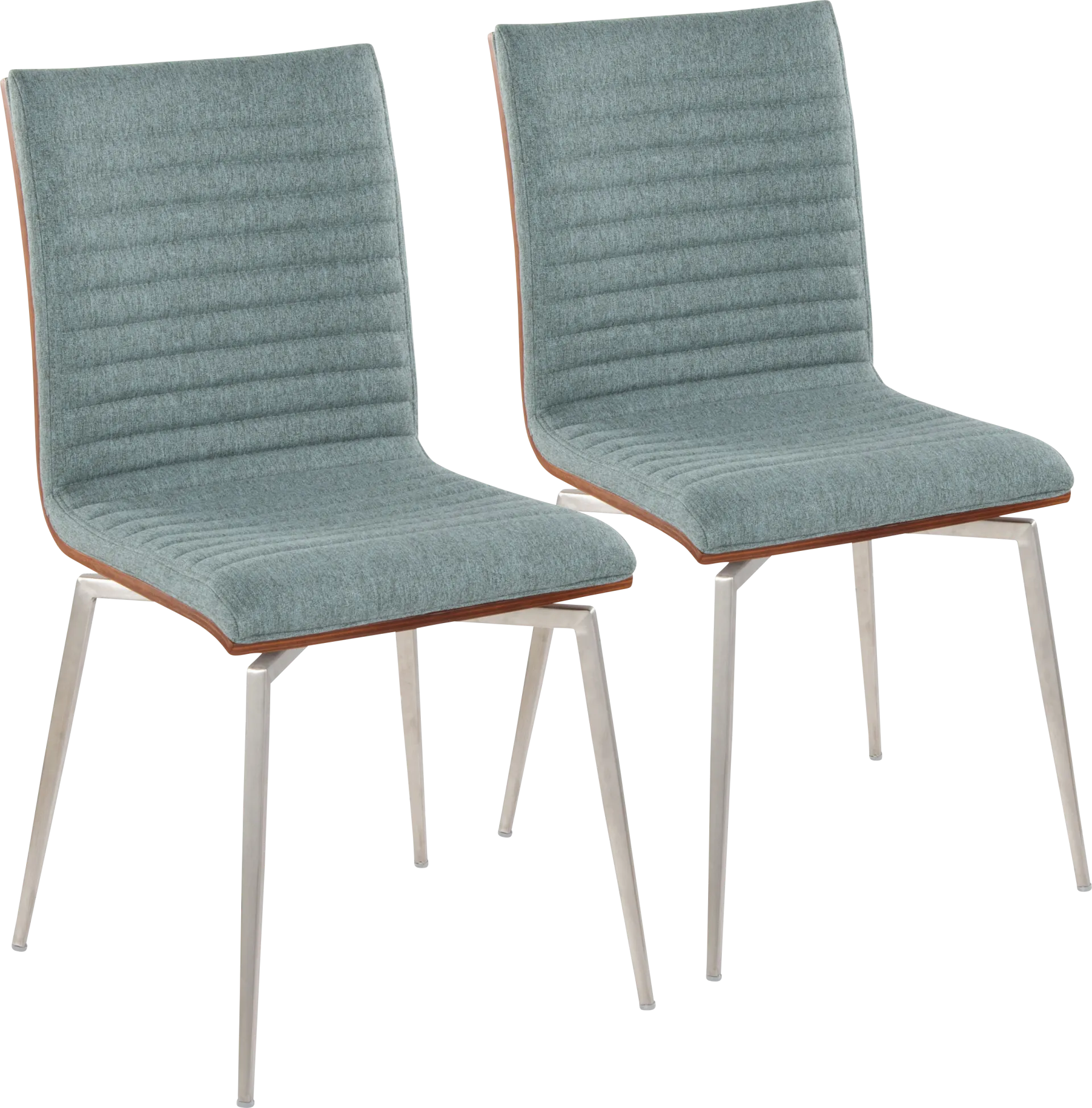 Burnsfield Green Swivel Side Chair, Set of 2 - Image 1