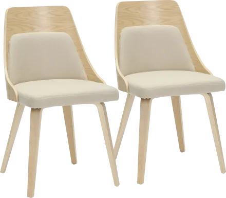Kirkleigh I Cream Side Chair, Set of 2