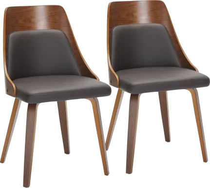 Kirkleigh II Brown Side Chiar, Set of 2