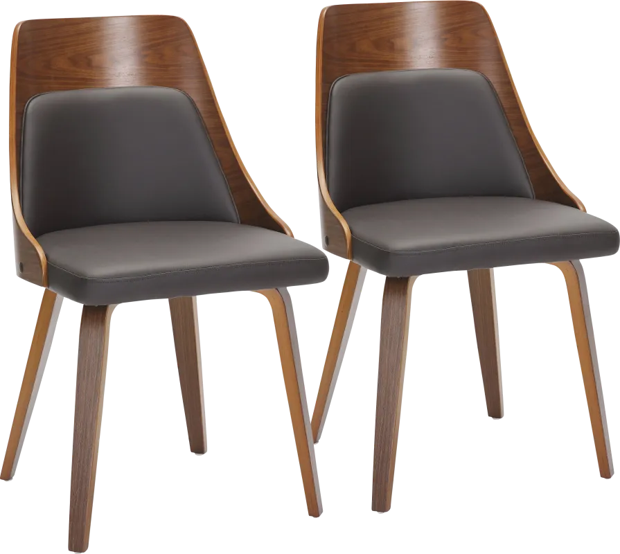Kirkleigh II Brown Side Chiar, Set of 2