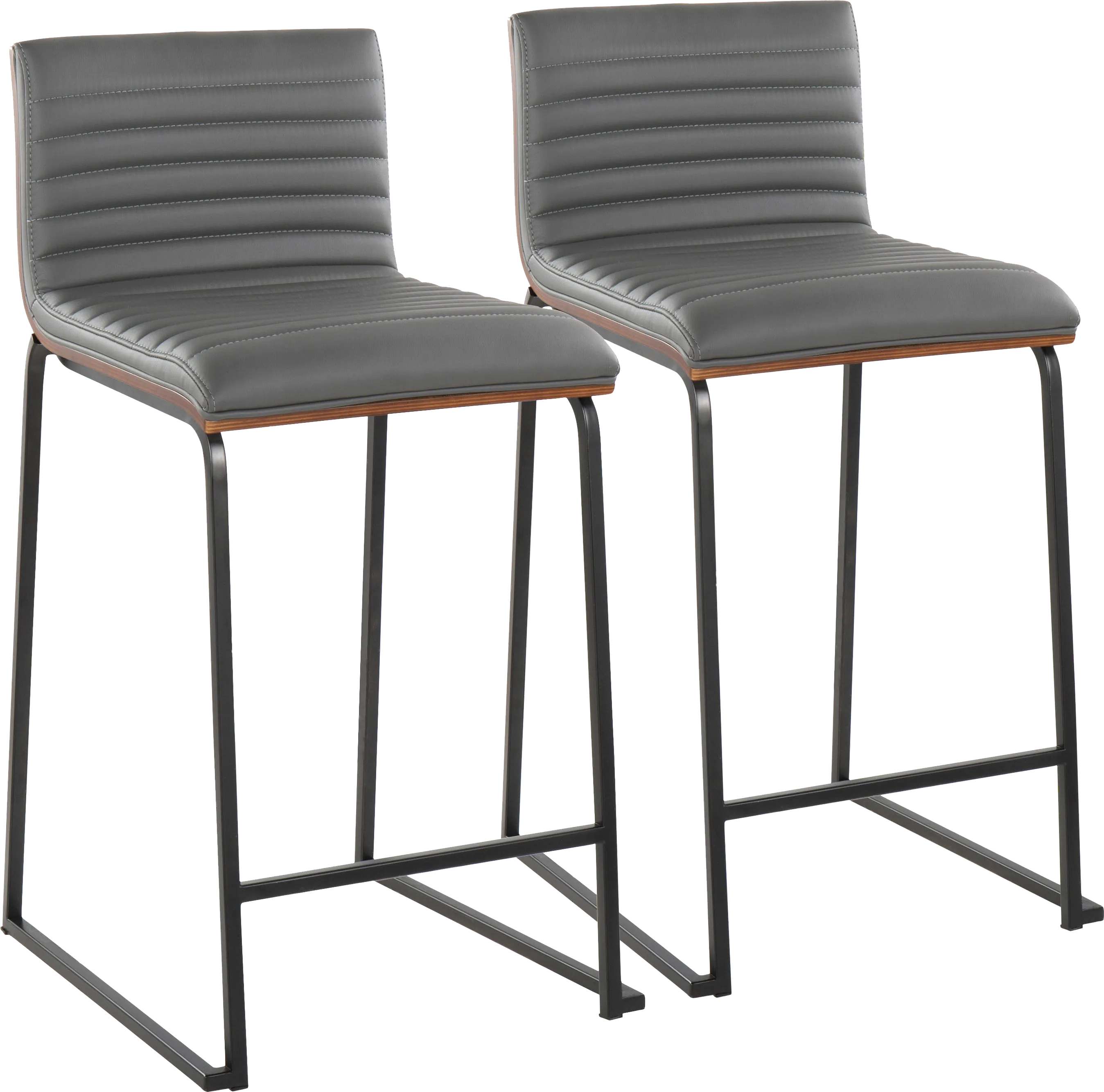 Tatesbrook V Gray Counter Height Stool, Set of 2 - Thumbnail - Image 1