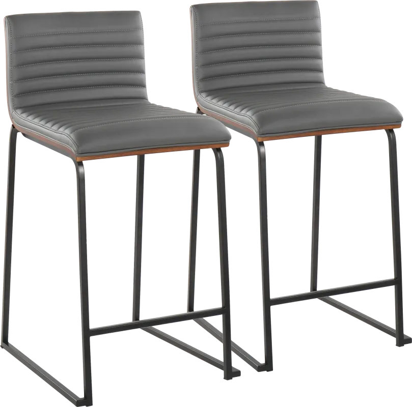 Tatesbrook V Gray Counter Height Stool, Set of 2