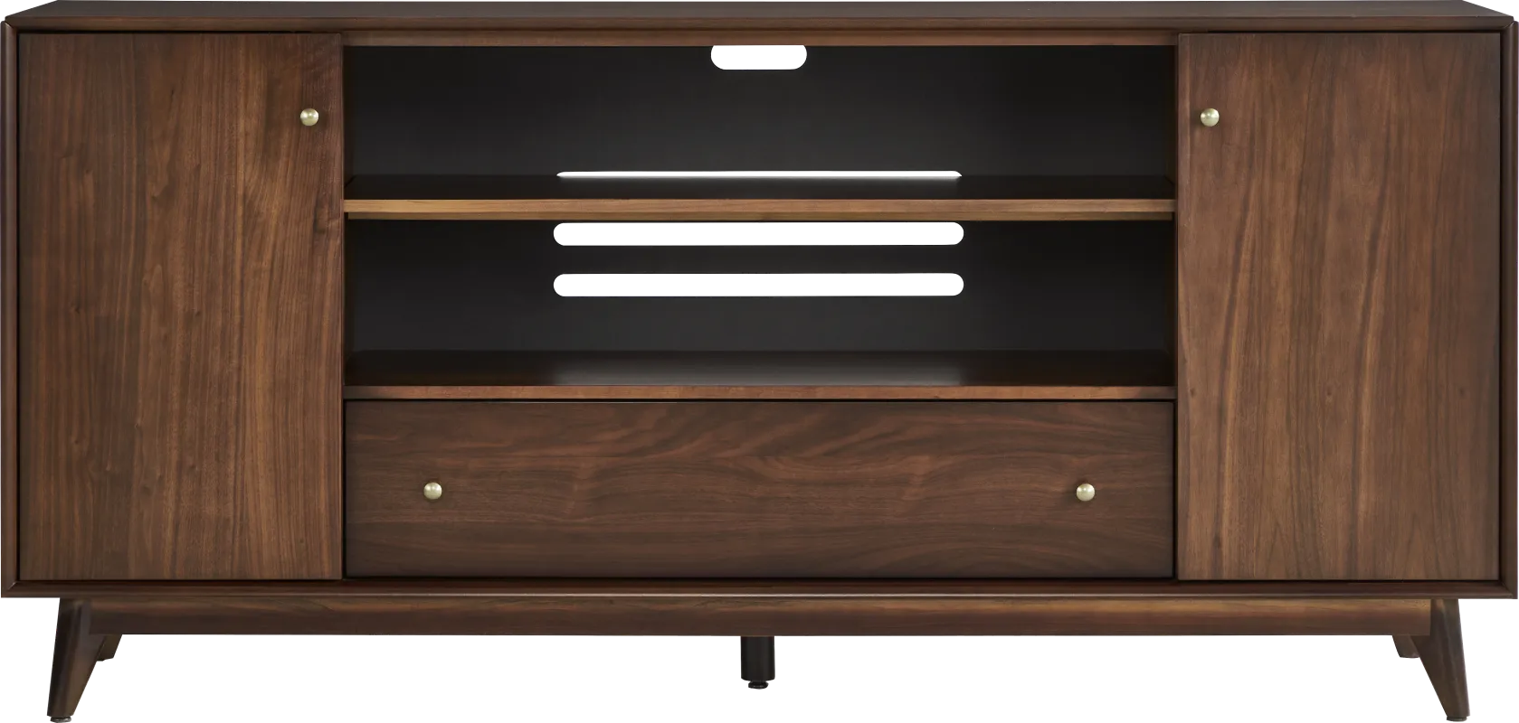 Broxbern Walnut Finish 76 in. Console