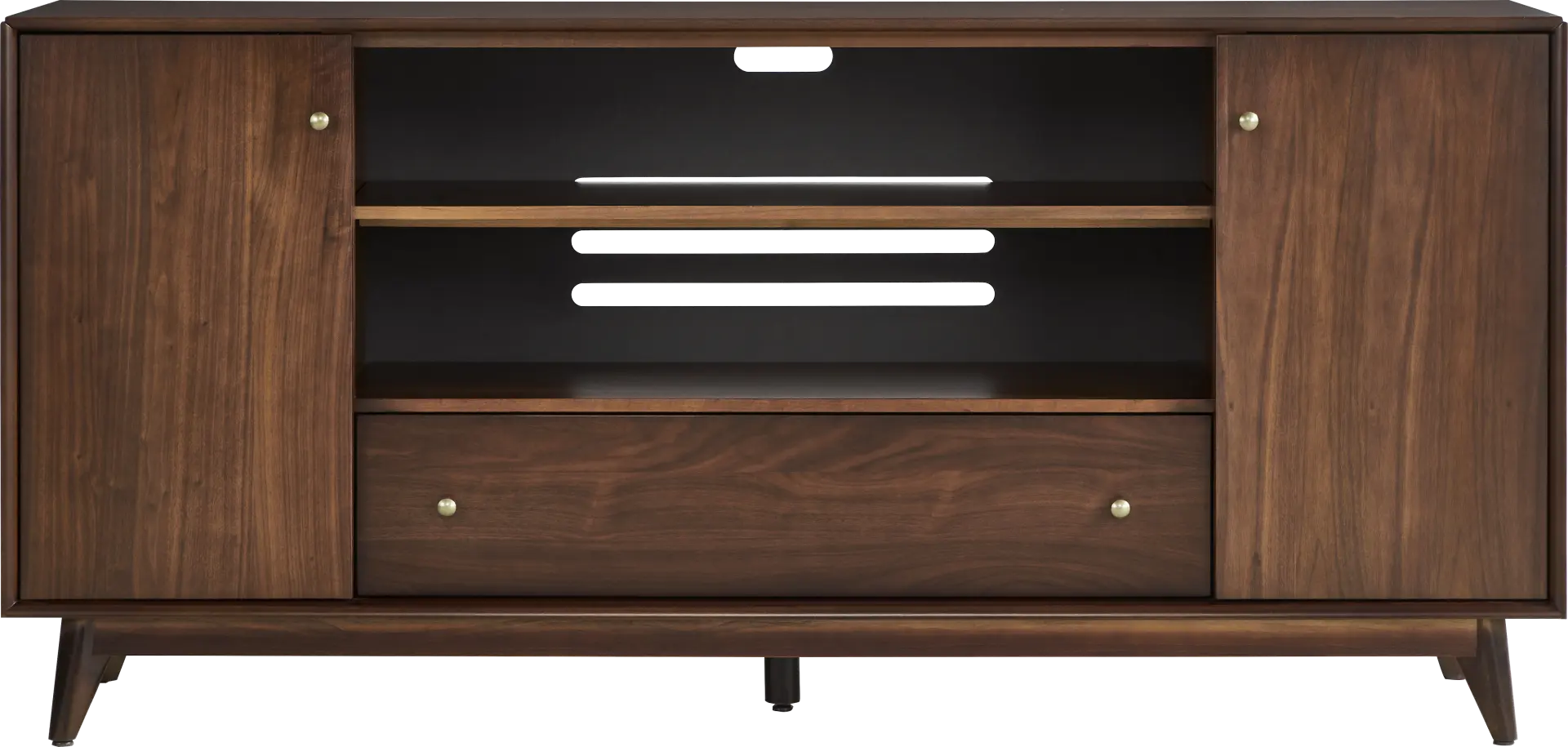 Broxbern Walnut Finish 76 in. Console