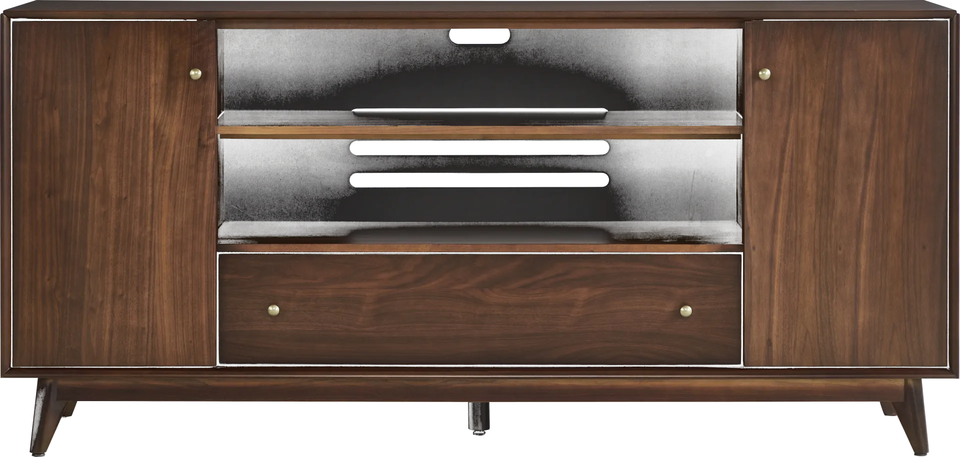 Broxbern Walnut Finish 76 in. Console - Image 1