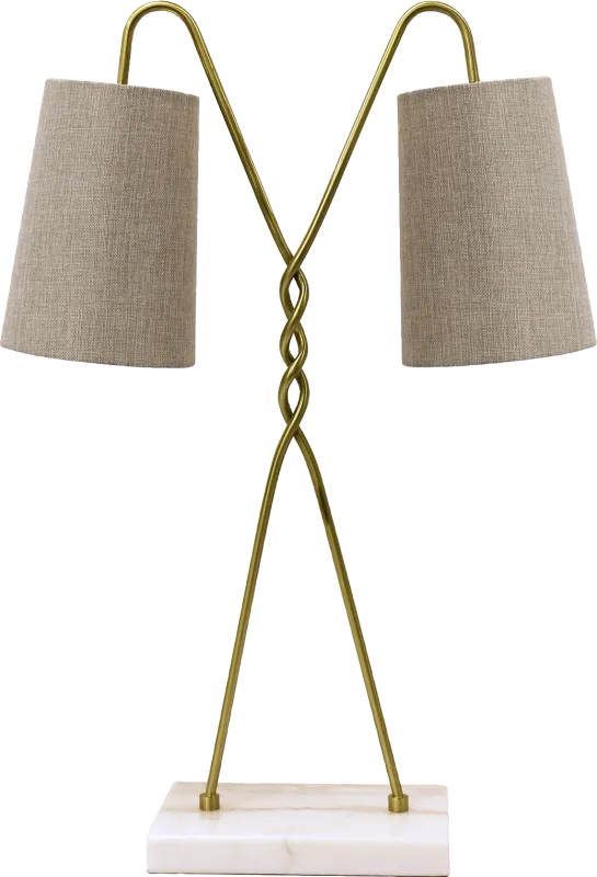 Amaretto Isle Brass Lamp