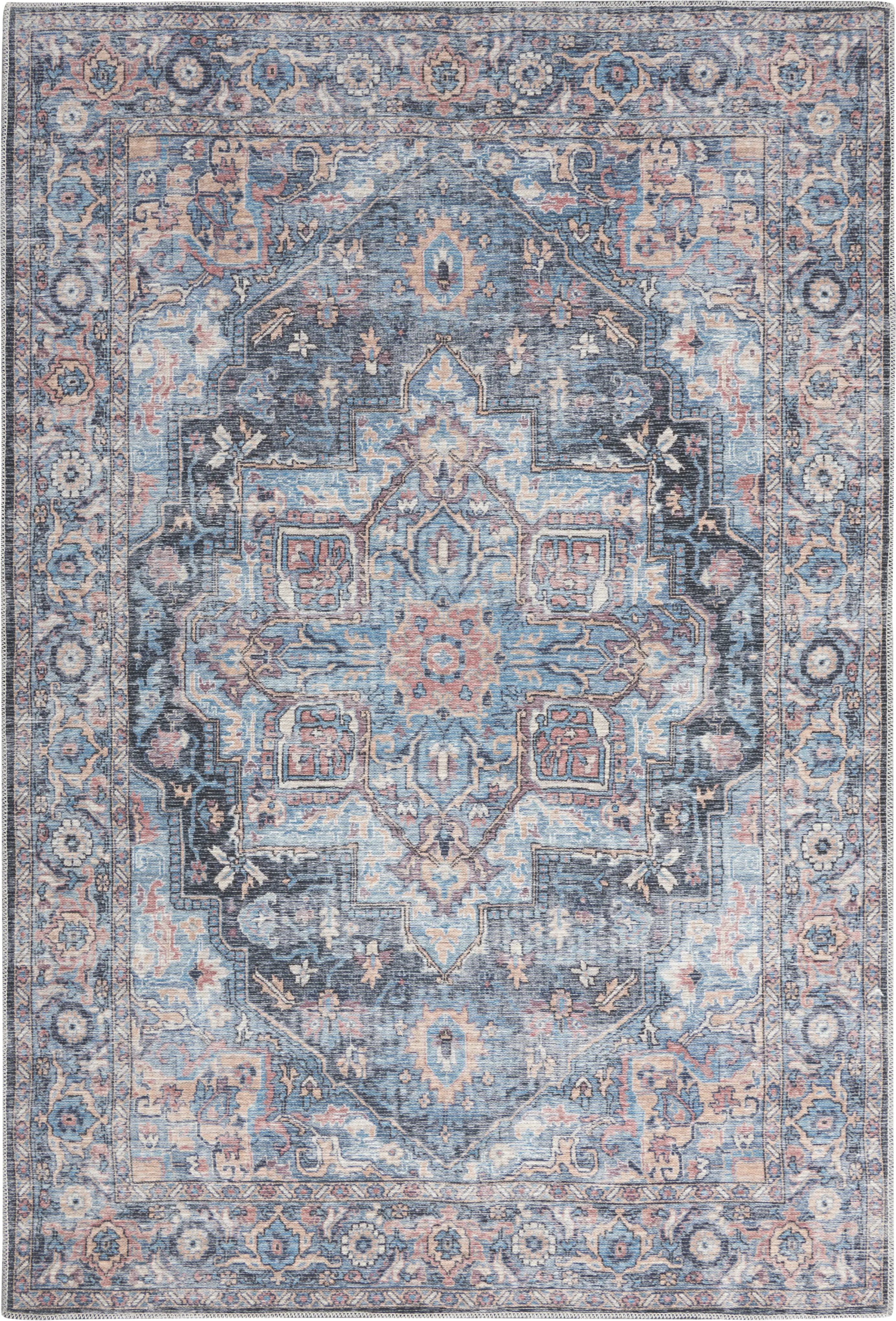 Coleena Light Blue 9'2 x 12'  Rug - Thumbnail - Image 1