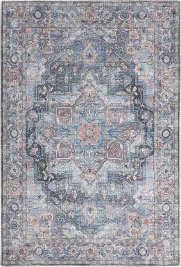 Coleena Light Blue 5'3 x 7'3 Rug