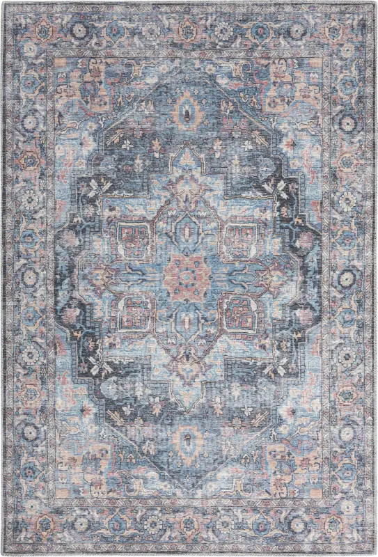 Coleena Light Blue 5'3 x 7'3 Rug