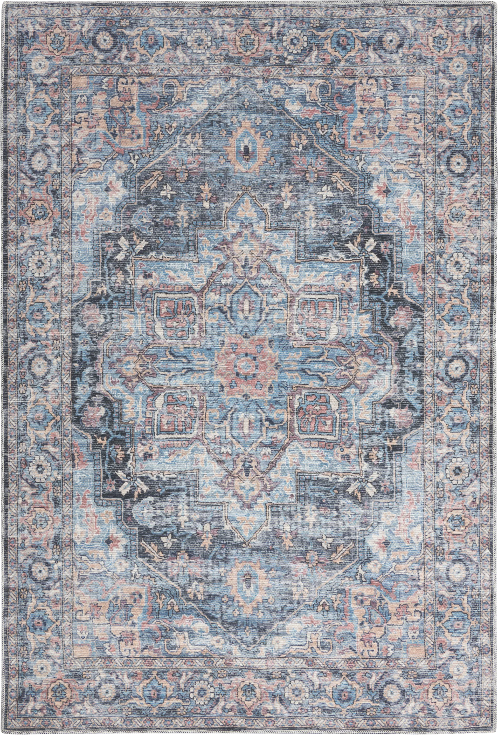Coleena Light Blue 4' x 6' Rug - Image 1