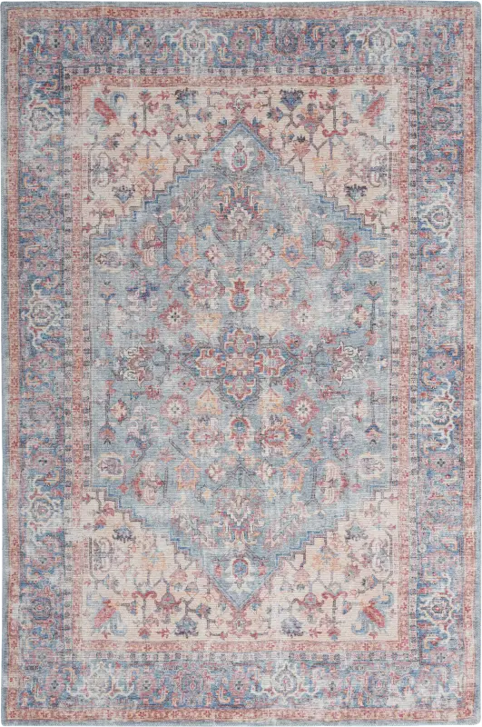 Haleigh Elle Blue 5'3 x 7'3 Rug