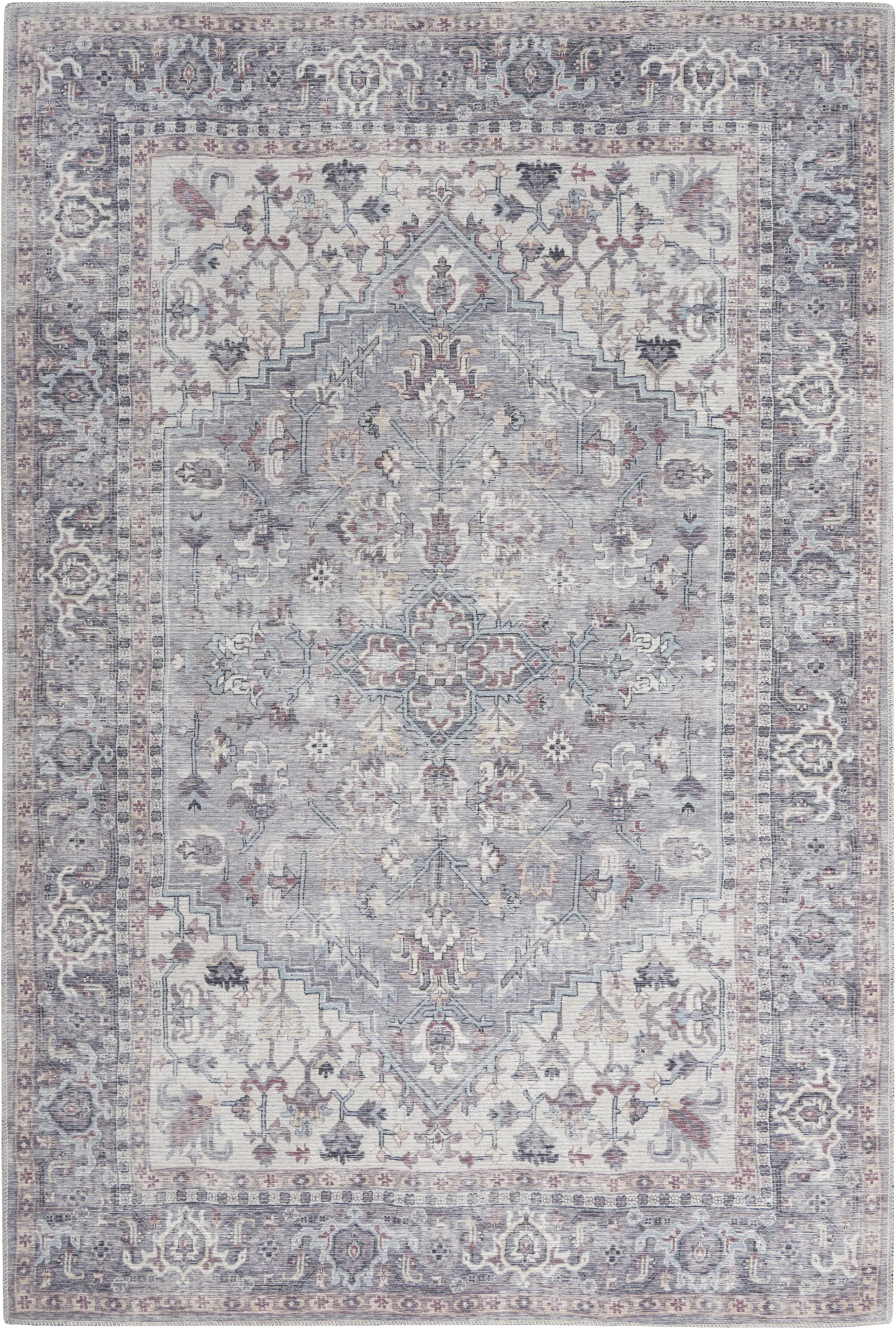 Haleigh Elle Gray 4' x 6' Rug - Image 1
