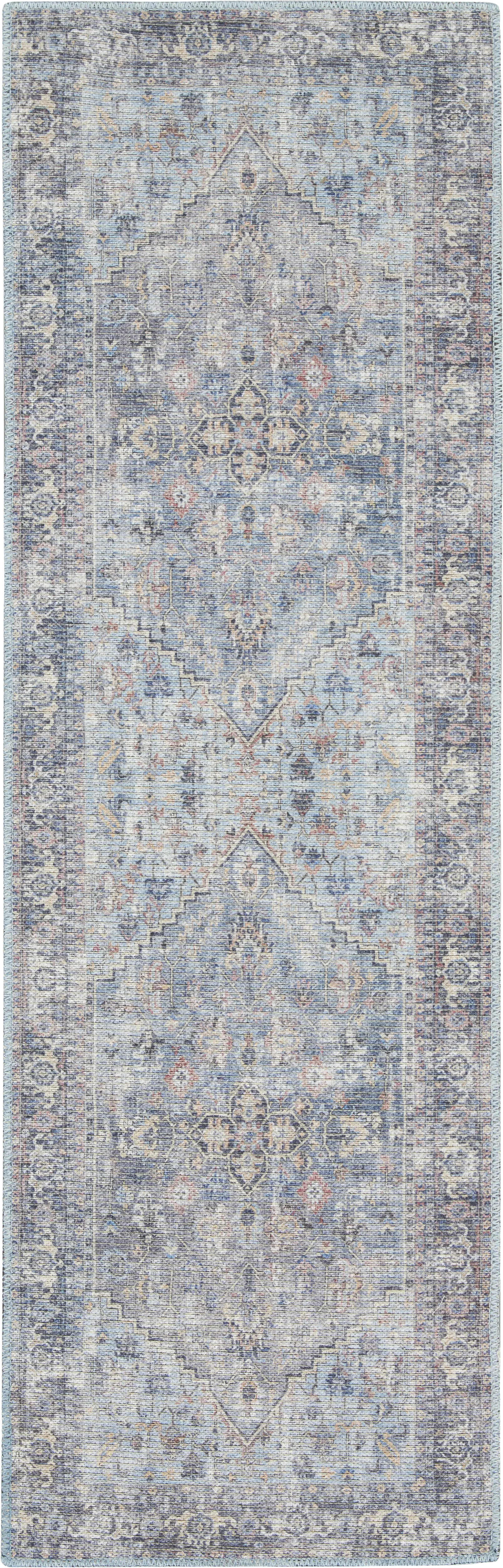 Haleigh Elle Light Gray 2' x 6' Runner Rug - Thumbnail - Image 1