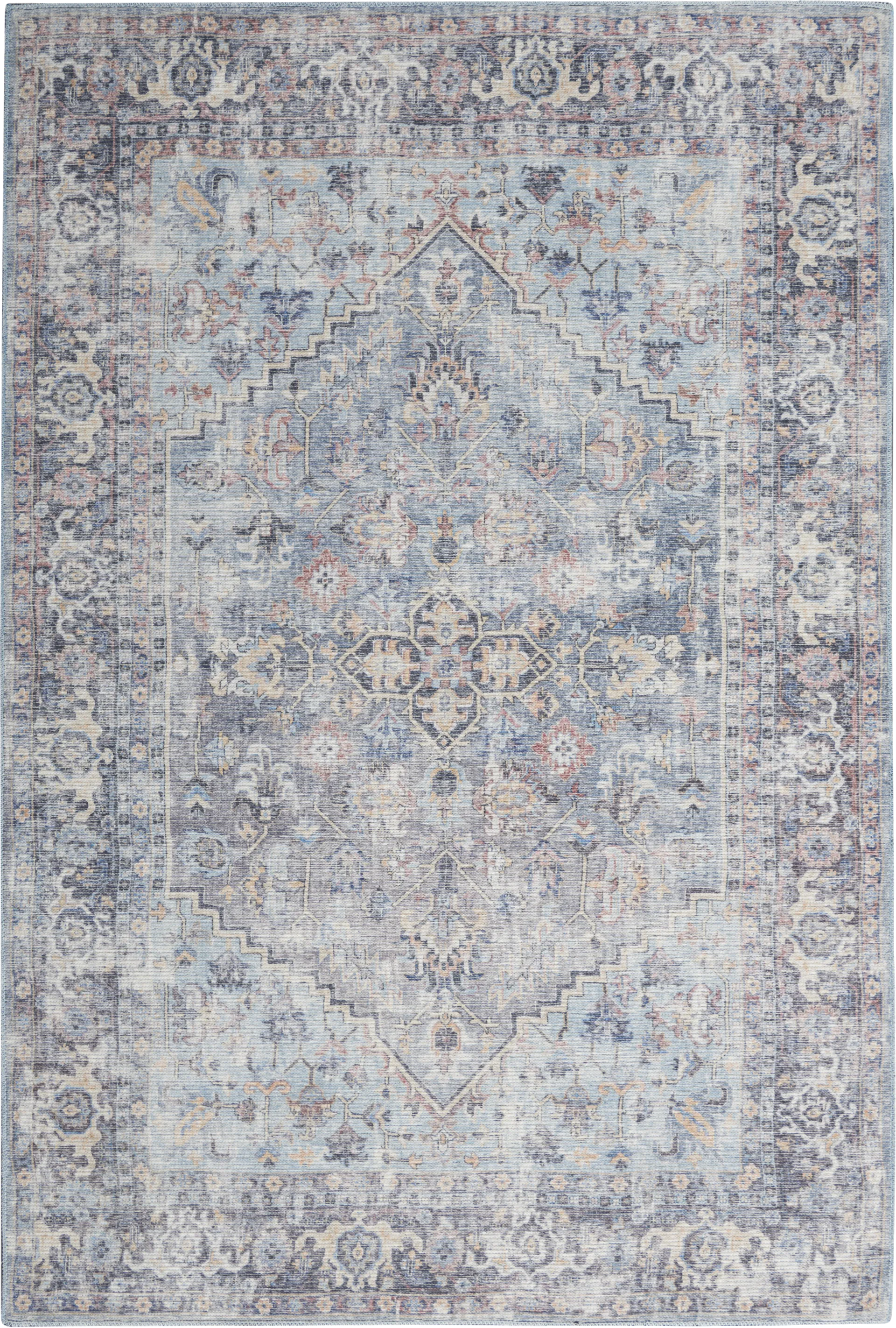 Haleigh Elle Light Gray 4' x 6' Rug - Image 1