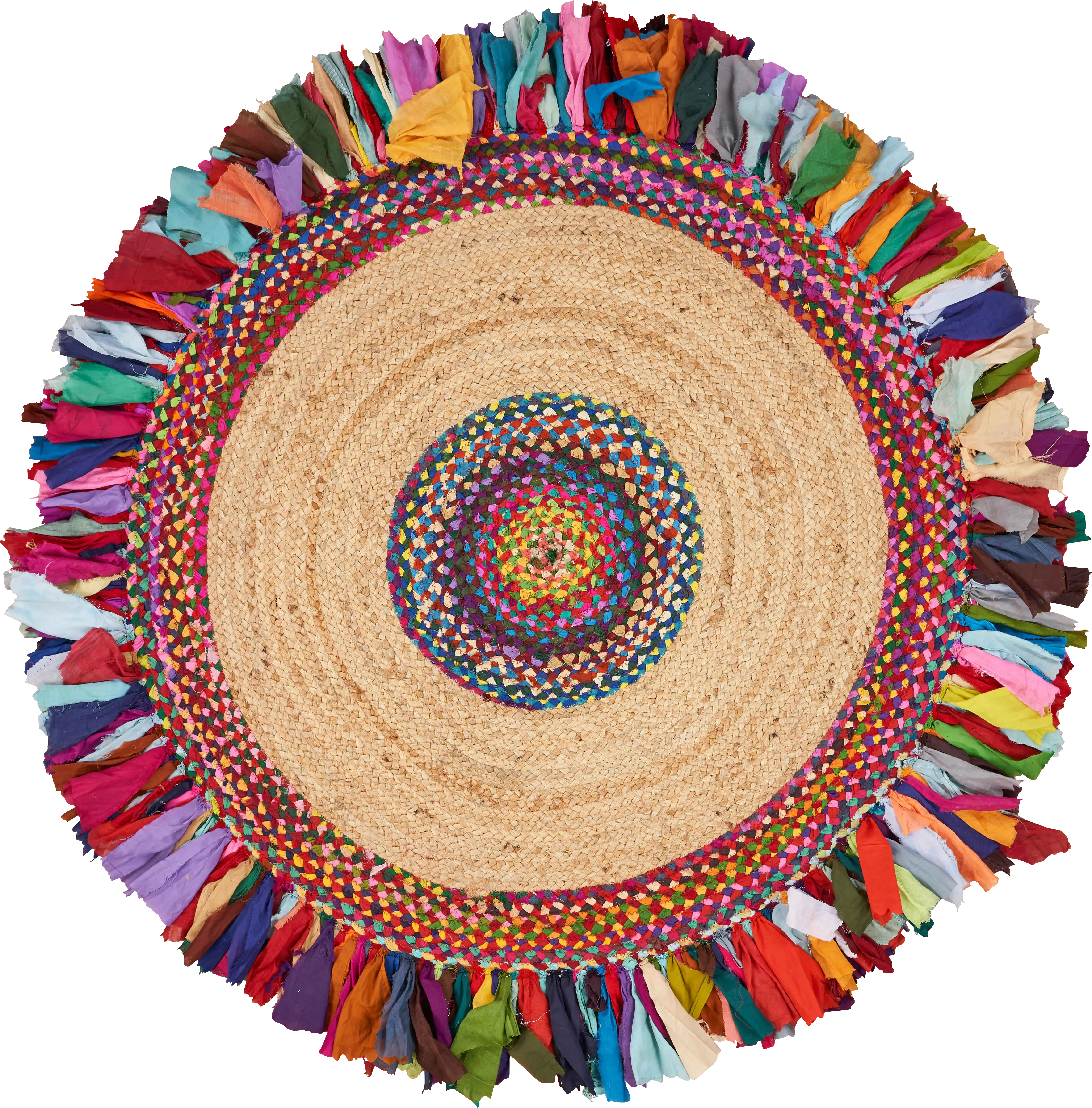Sonaha Multi 3'6 Round Rug - Thumbnail - Image 1