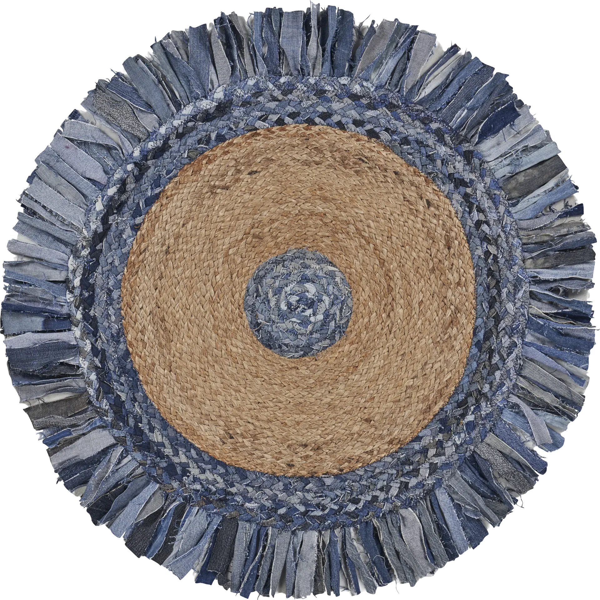 Sonaha Blue 5'6 Round Rug